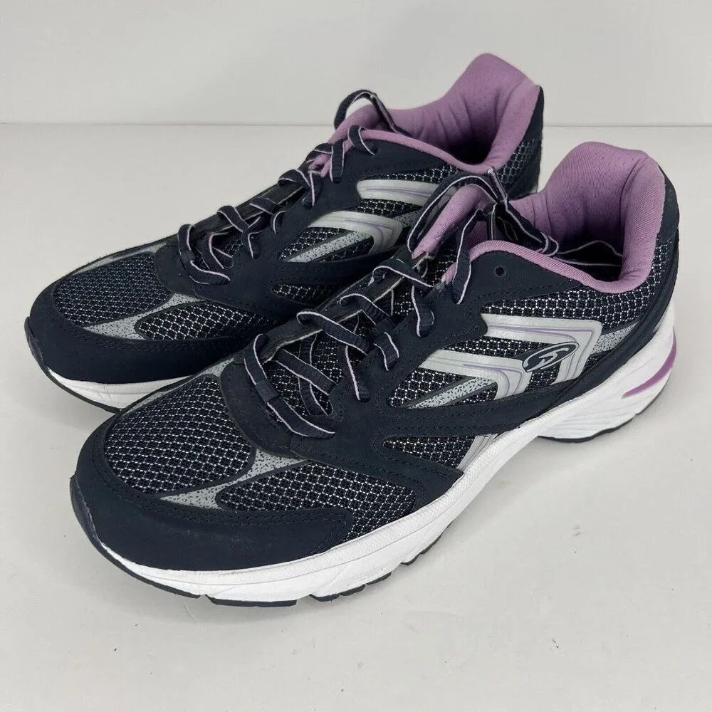 Dr. Scholl's Womens Size 6.5W Navy and Violet Athletic Shoe Gel Cushion Insole